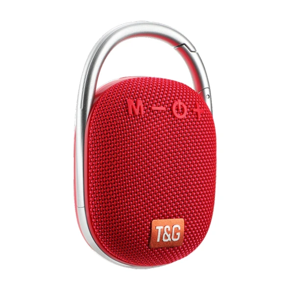 TG321 TWS Taşınabilir Kablosuz Mini Hoparlör Kırmızı LED Işıklı