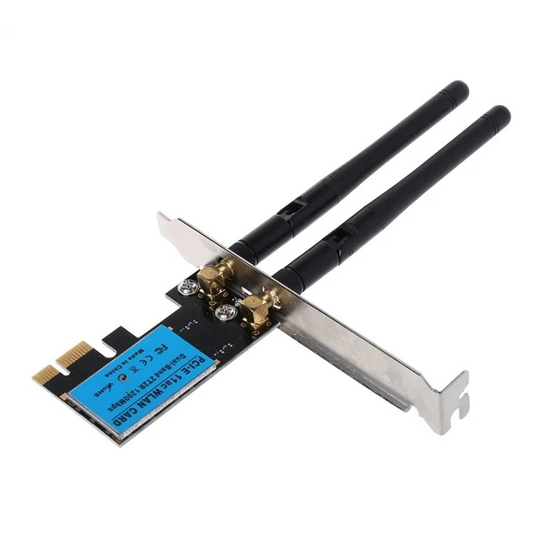 1200Mbps 5G 24G Çift Bant PCIe Kablosuz Ağ Kartı - 2