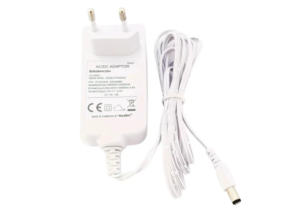 SAGEMCOM 12V 2A AC-DC ADAPTÖR "BEYAZ"
