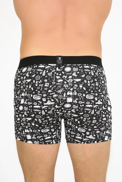 Five Pocket Fpb8001 Desenli Erkek Boxer - 3