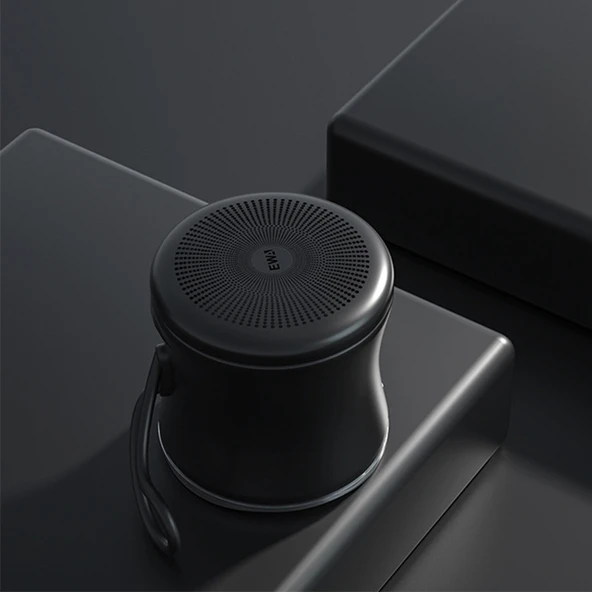EWA A119 Taşınabilir Kablosuz Bluetooth IPX7 Mini TWS Hoparlör Siyah