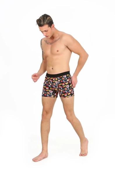 Five Pocket Fpb8001 Desenli Erkek Boxer - 5