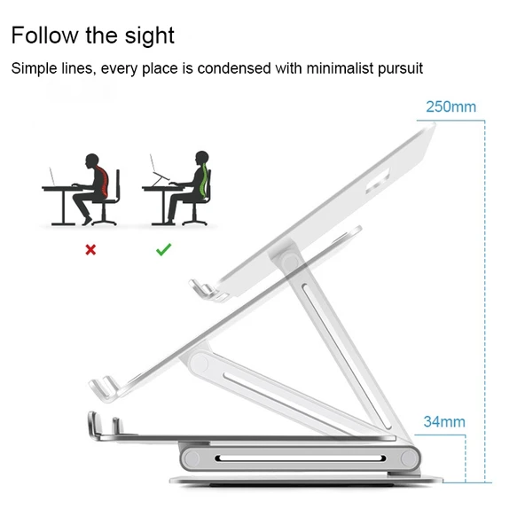 AP-2V Alüminyum Alaşımlı Laptop Standı - 3