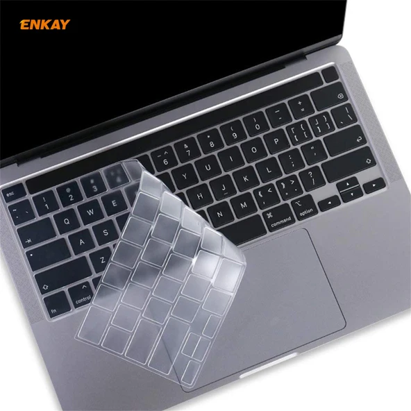 ENKAY Yumuşak TPU Klavye Koruyucu Film MacBook Pro 16 inç A2141 ve Pro 13.3 inç A2289 A2251 A2338 2020 EU Versiyonu