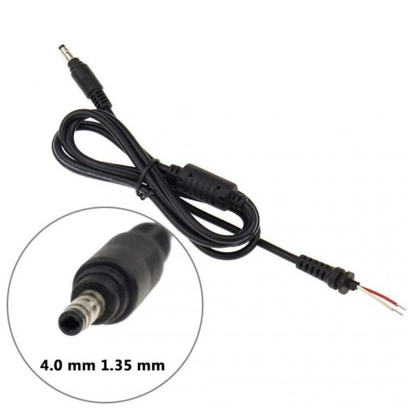 4.0 mm 1.35 mm asus notebook adaptör tamir kablosu - 1
