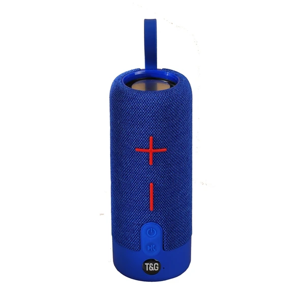 T G TG619 Taşınabilir Bluetooth Kablosuz Hoparlör Mavi Su Geçirmez Outdoor Bas Subwoofer AUX TF USB Destekli