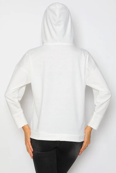 Kanguru Cepli Kapüşonlu Sweatshirt - 4