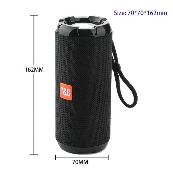 T G TG621 Taşınabilir Su Geçirmez 3D Stereo Kablosuz Hoparlör Kırmızı FM Radyo TWS TF Kart Destekli - 10