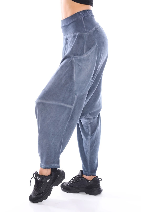 Klasik Tasarım Yandan Cepli Şalvar Pantolon