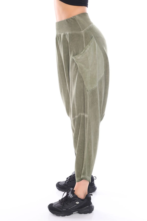 Klasik Tasarım Yandan Cepli Şalvar Pantolon - 7