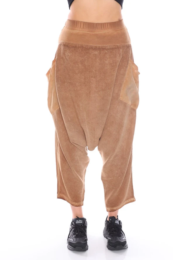 Klasik Tasarım Yandan Cepli Şalvar Pantolon - 10