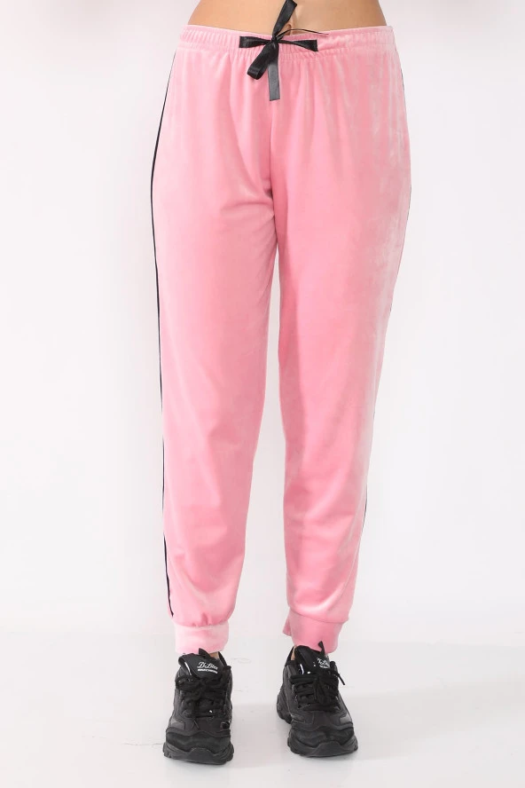 Yanları Biyeli Fransız Kadife Eşofman Altı - 10