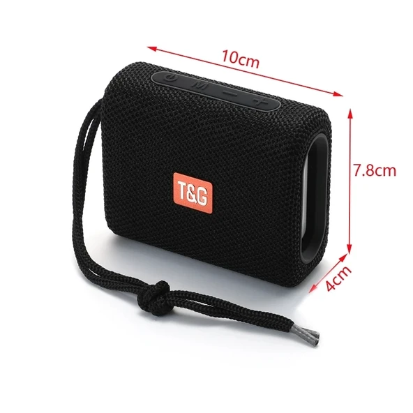 T G TG313 Taşınabilir Su Geçirmez Bluetooth Hoparlör Subwoofer Destekli TF Kart FM Radyo AUX Gül Altın - 8