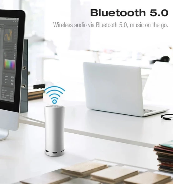 EWA A115 Taşınabilir Metal Bluetooth Hoparlör 105 Saat Pil Hifi Stereo Açık Hava Subwoofer Gri - 4