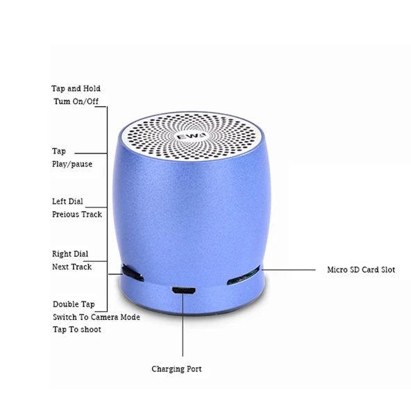 EWA A1 Taşınabilir TWS Bluetooth Kablosuz Hoparlör IPX5 Su Geçirmez Altın Renk - 5