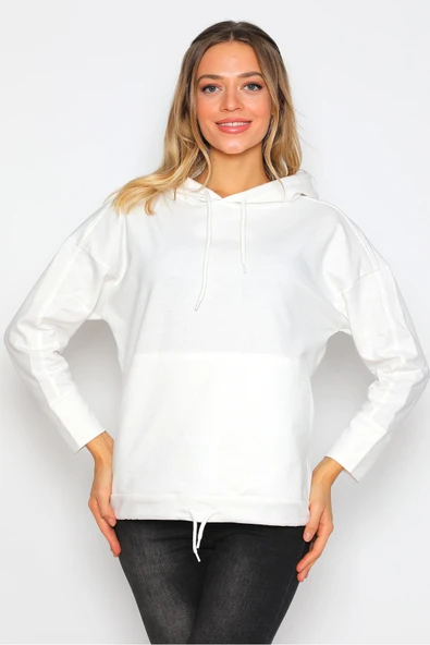 Kanguru Cepli Kapüşonlu Sweatshirt - 3