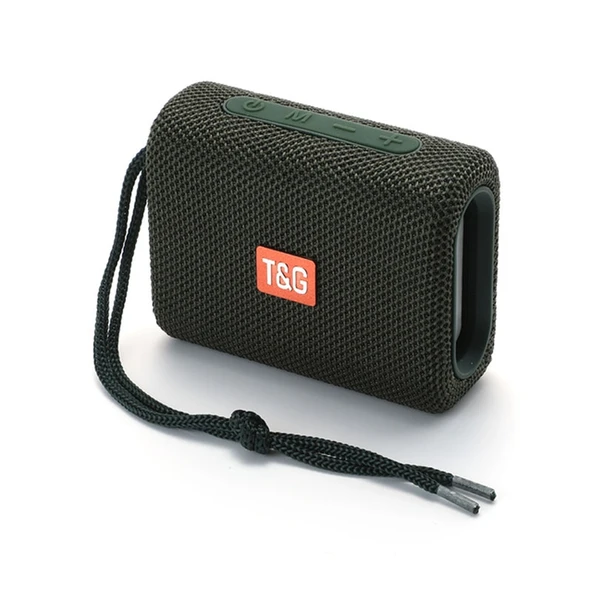 TG313 Taşınabilir Su Geçirmez Bluetooth Hoparlör Subwoofer Destekli TF Kart FM Radyo AUX Yeşil