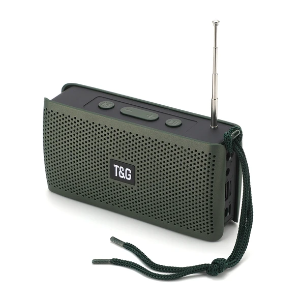 T G TG282 Taşınabilir Bluetooth Hoparlör Fenerli Yeşil TF Kart FM AUX U Disk Eller Serbest