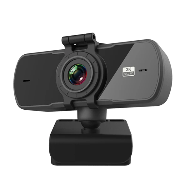 C5 Modeli 4 Megapiksel Otomatik Netleme 2K Full HD Webcam 360 Derece Döner USB Mikrofonlu