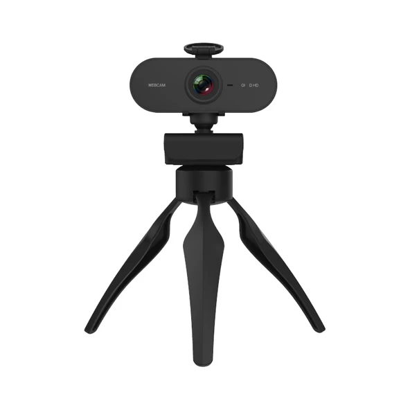 B1 4 Megapiksel 2K Çözünürlük HD 1080P 360 Derece Döner Webcam Mikrofonlu ve Tripodlu