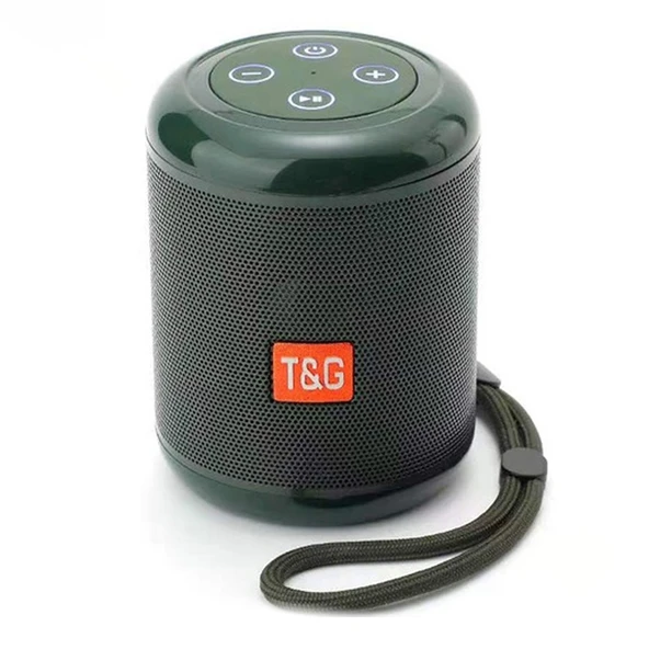 T G TG519 TWS HiFi Taşınabilir Bluetooth Hoparlör Subwoofer Kablosuz Dış Mekan Koyu Yeşil