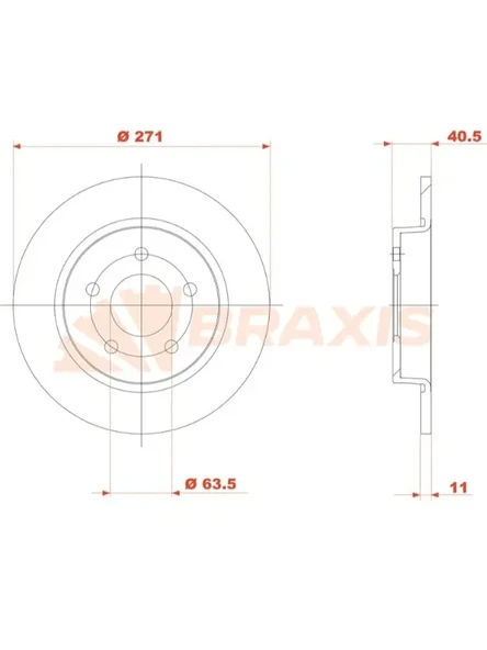 ARKA FREN DISKI FOCUS 11 ( 271mm )