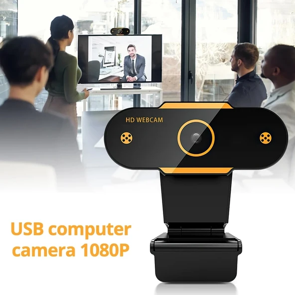 312 1080P HD USB 2.0 Masaüstü Kamera Webcam Mikrofonlu Kablo Uzunluğu 1.3m Model Regular - 4