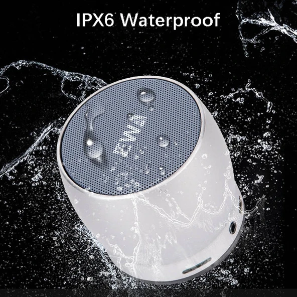 EWA A150 Taşınabilir Mini Bluetooth Hoparlör Siyah Gri Metal Subwoofer - 5