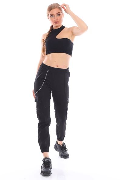 Zincir Detaylı Jogger Pantolon - 10