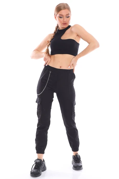 Zincir Detaylı Jogger Pantolon - 7