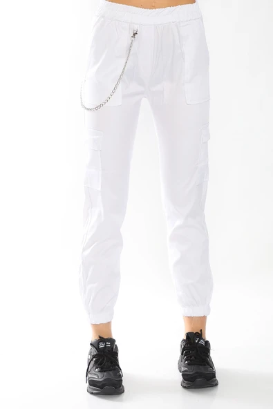 Zincir Detaylı Jogger Pantolon - 4
