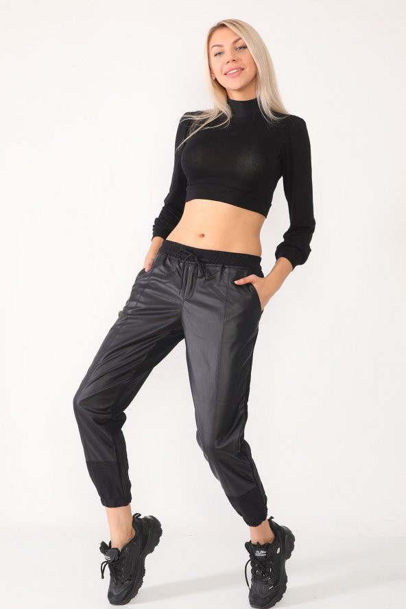 Rahat Kesim Önü Deri Full Likralı Pantolon - 2