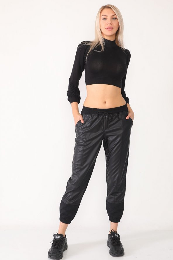 Rahat Kesim Önü Deri Full Likralı Pantolon - 3