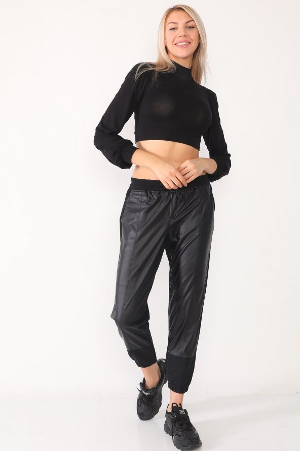 Rahat Kesim Önü Deri Full Likralı Pantolon - 4