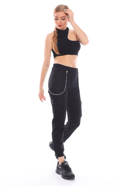 Zincir Detaylı Jogger Pantolon - 11