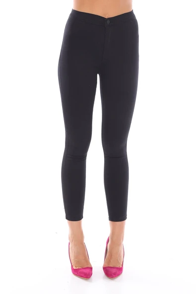 Yüksek Bel Likralı Dar Kesim Toparlayıcı Kot Pantolon - 11