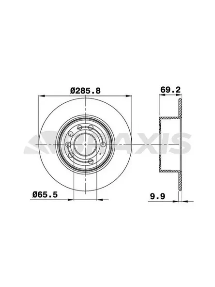 ARKA FREN DISKI (5 BIJON) VECTRA B 2.0I 16V 2.5I V6 95