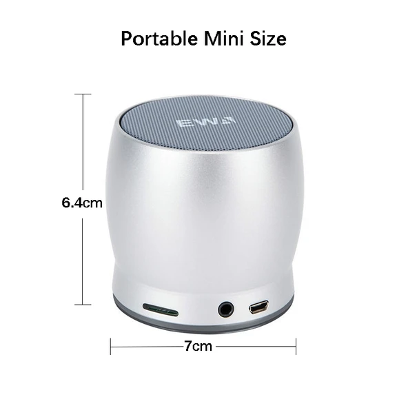 EWA A150 Taşınabilir Mini Bluetooth Hoparlör Rose Gold Metal Subwoofer - 4