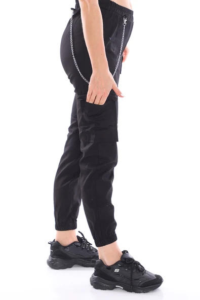 Zincir Detaylı Jogger Pantolon - 9