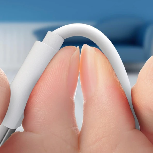 Apple iPhone Uyumlu 2si1 Arada 1 Metre USB 8 Pin Veri Kablosu ve 30W QC 3.0 4 USB Portlu Hızlı Seyahat Şarj Cihazı Beyaz - 9