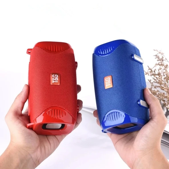 TG532 10W Kablosuz Bluetooth Hoparlör Gri Su Geçirmez Taşınabilir Mini Sütun FM Radyo - 6