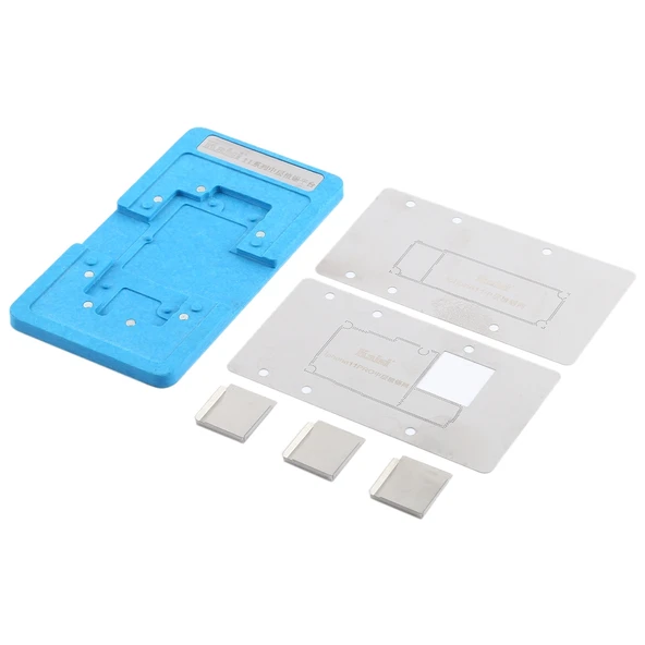 Kaisi iPhone 11 Serisi Orta Katman Anakart BGA Reballing Şablon Lehim Platformu - 4