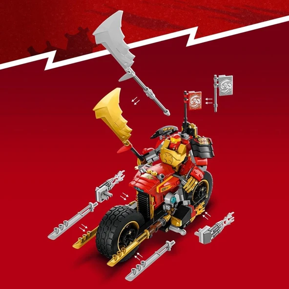 LEGO 71783 NINJAGO Kai'nin Robot Motosikleti EVO - 5