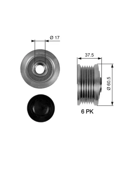 ALTERNATOR KASNAGI (RULMANLI) DOBLO (01 ) BRAVO (96 01) MAREA (96 ) 1,9TD 1,9JTD