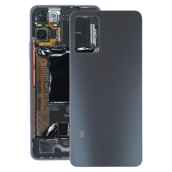 Xiaomi Redmi Note 11 Pro Plus 5G Siyah Cam Batarya Arka Kapak