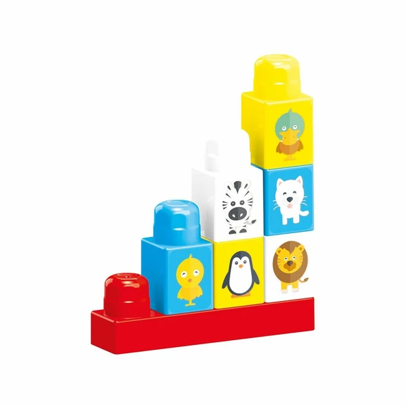 5020 OYUNCAK BASKILI TORBADA BÜYÜK BLOKLAR 100 PARÇA - Resim 5