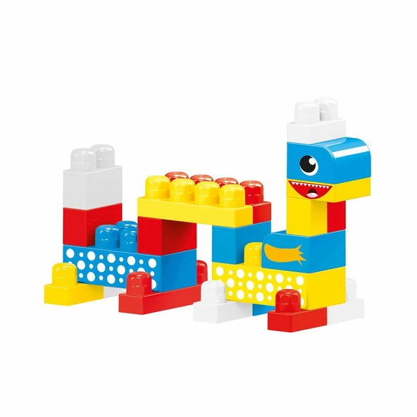 5020 OYUNCAK BASKILI TORBADA BÜYÜK BLOKLAR 100 PARÇA - Resim 3