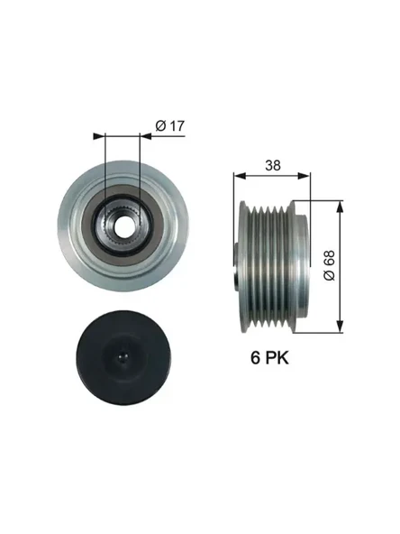 ALTERNATOR KASNAGI (RULMANLI) COROLLA (04 07) AURIS 07= 1,4 D 4D SONATA V 2,0 2,4 05= CARENS 2,0