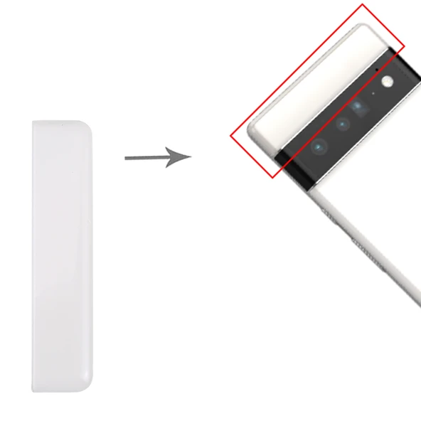 Google Pixel 6 Pro Beyaz Ön Üst Arka Kapak - 4
