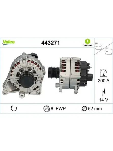 ALTERNATOR (14V 200A) W204 1214 W205 1518 W212 1315 W213 16 C253 1619 VITO W447 14